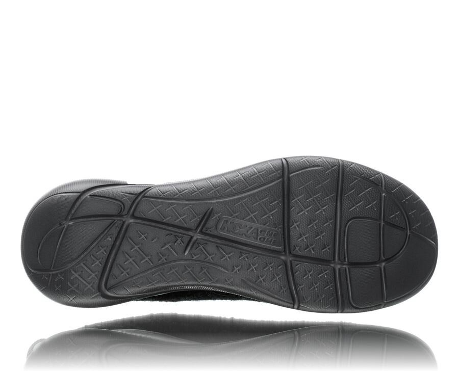 Tenis Hoka One One Hombre Negros - Hupana Flow Wool - EGFA35681